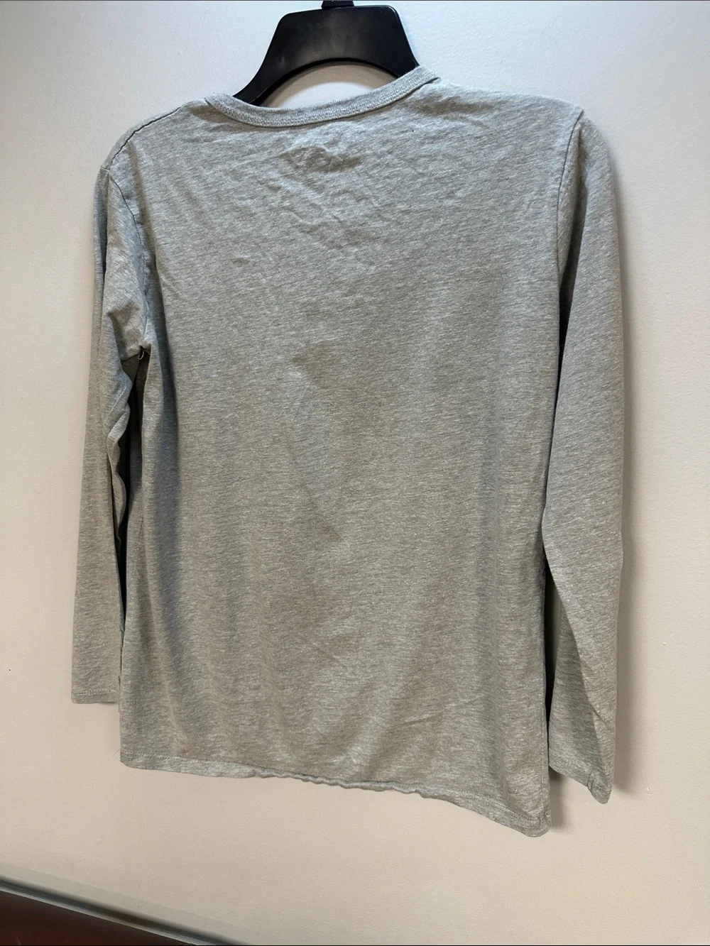 Children’s place boy’s  long sleeve Light Gray Cotton tee XXL